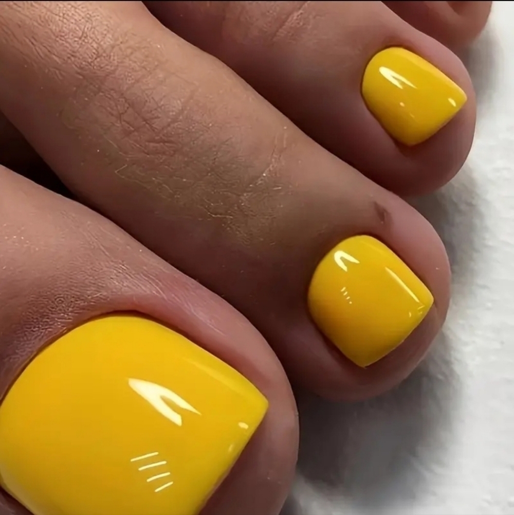 24 Pieces Fake Toe press on nails